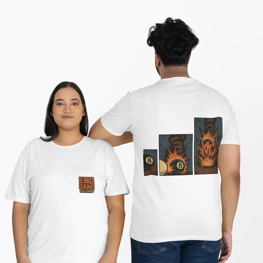 End Game Billiards Shirt – 8 Ball Explosion 8 Ball Graphic Tee